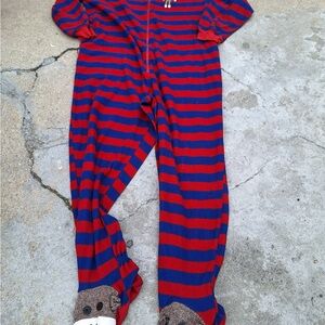 Nick and Nora monkey onesie pajamas